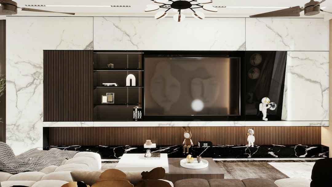 Marble Top Luxury TV Console